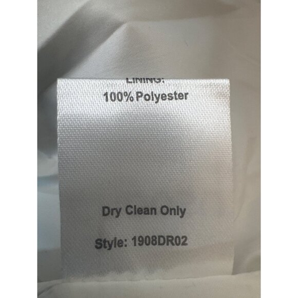 NWT Silver Choosy Dress Size 2 Long Puff Sleeve Ruched Mini Lined 100% Polyester - Picture 12 of 13